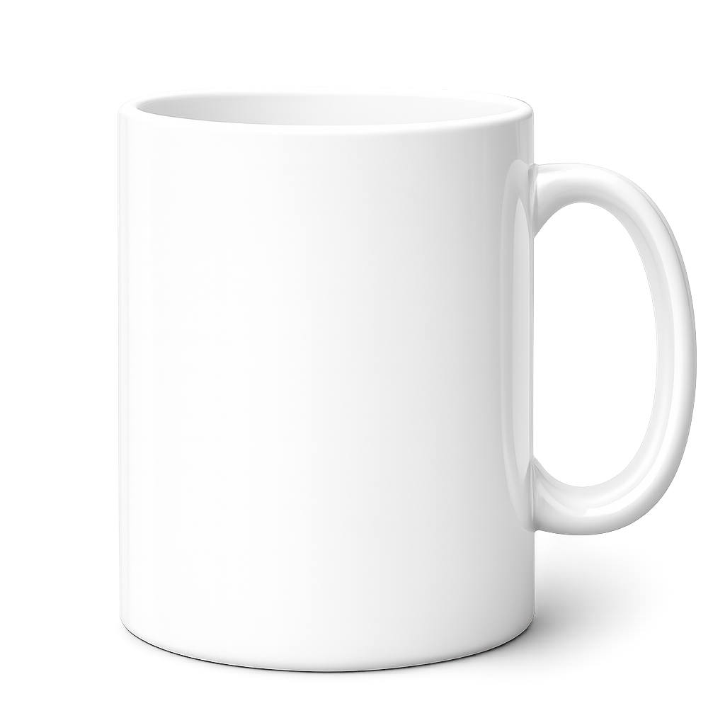 Keramiktasse LENA-S Weiß-Glänzend mit Orca™-Coating – Fototasse 330 ml für brillanten Sublimationsdruck