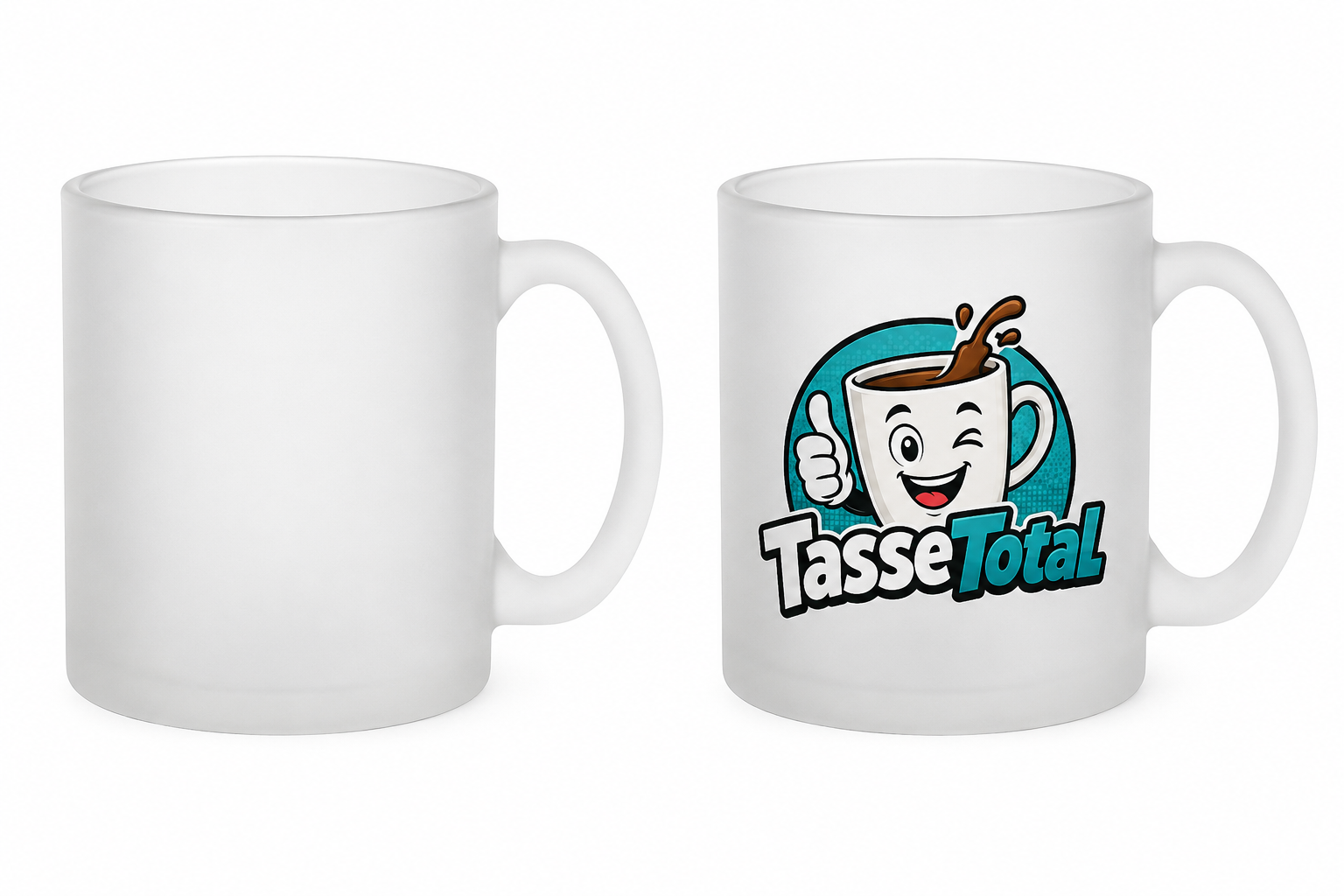 Keramiktasse LENA-ST-SAT Weiß-Satiniert mit Sublistar®-Coating – Matte Fototasse 330 ml