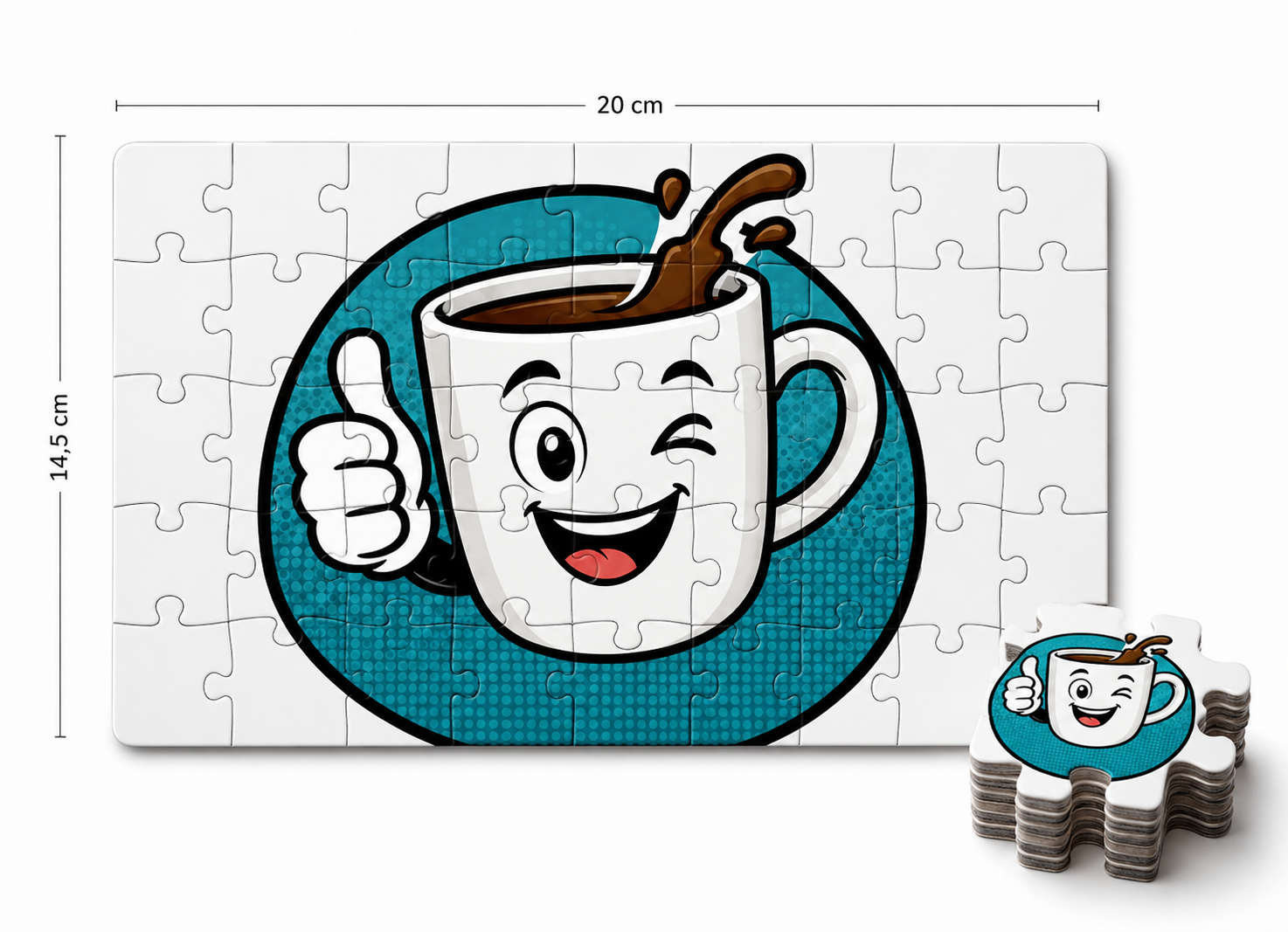 Foto-Puzzle 40 Teile (20 × 14,5 cm) – sublimierbar für individuellen Fotodruck